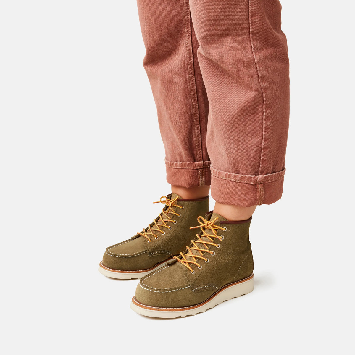 6-Inch Classic Moc Short Boot in Light Brown Leather 3377 | Red Wing Heritage | Red Wing Shoes Women