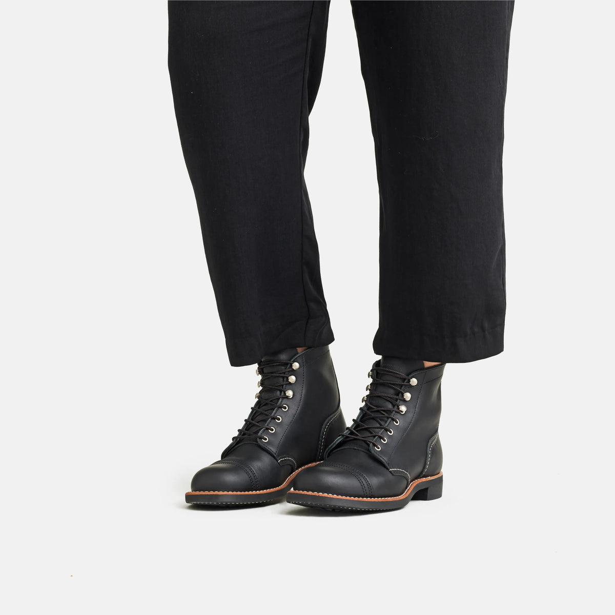Iron Ranger Short Boot in Black Leather 3366 | Red Wing Heritage | Red Wing Shoes Women