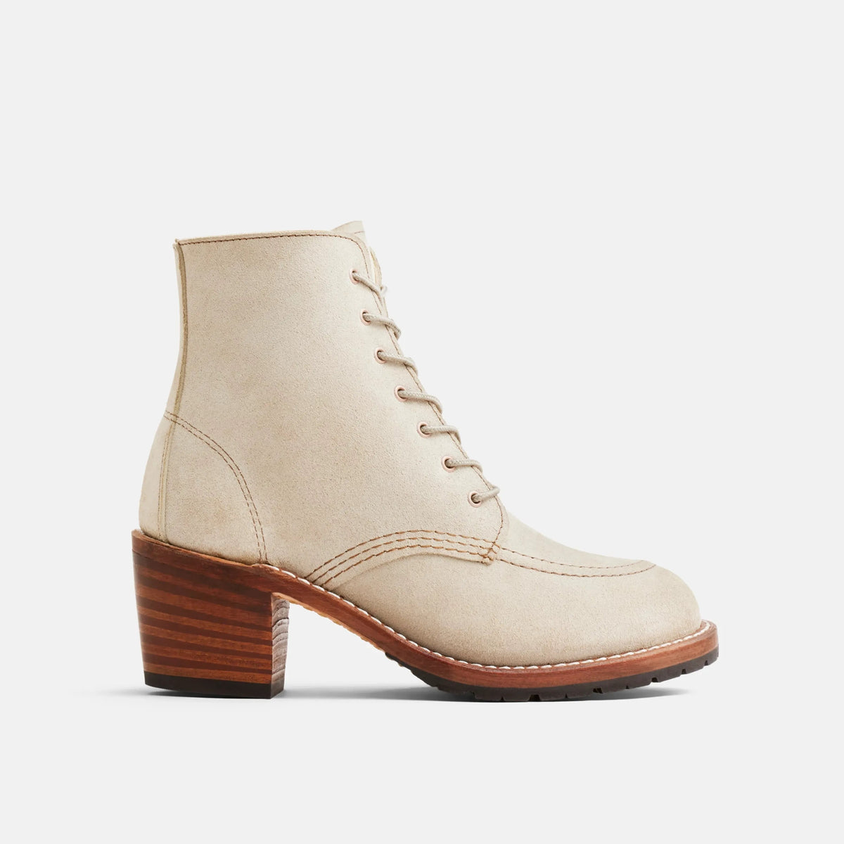 Clara Heeled Boot in White Leather 3409 | Red Wing Heritage | Red Wing Shoes Women