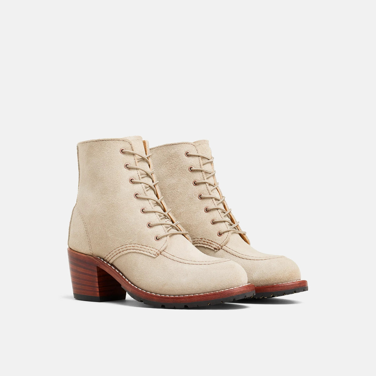Clara Heeled Boot in White Leather 3409 | Red Wing Heritage | Red Wing Shoes Women
