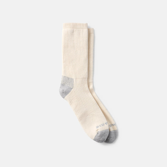 Unisex Cushion Crew Socks in Cream | Red Wing Heritage 97678 | Red Wing Shoes Apparel