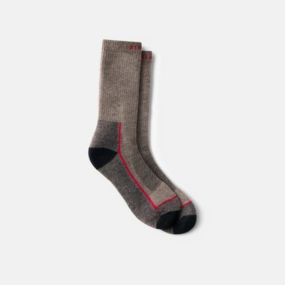 Unisex Steel-Toe Merino Wool Blend Crew Sock in Brown 97395 | Red Wing Shoes Apparel