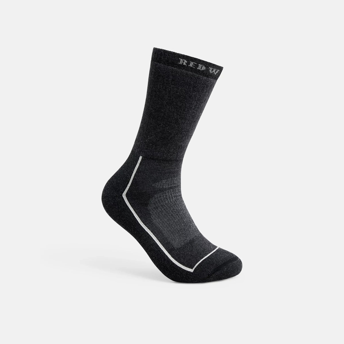 Unisex Steel-Toe Merino Wool Blend Crew Sock in Black 97394 | Red Wing Shoes Apparel