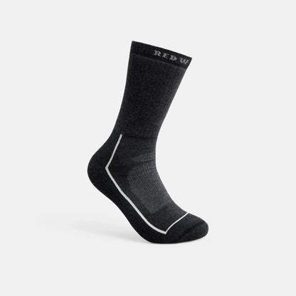 Unisex Steel-Toe Merino Wool Blend Crew Sock in Black 97394 | Red Wing Shoes Apparel