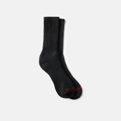 Unisex Acrylic Blend Crew Sock in Black 97308 | Red Wing Shoes Apparel
