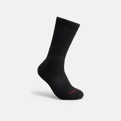 Unisex Acrylic Blend Crew Sock in Black 97308 | Red Wing Shoes Apparel