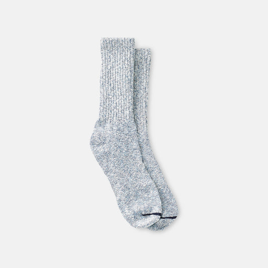 Unisex Cotton Blend Ragg Crew Socks in Carolina Blue/Navy/White Cotton Blend 97656 | Red Wing Heritage | Red Wing Shoes Apparel