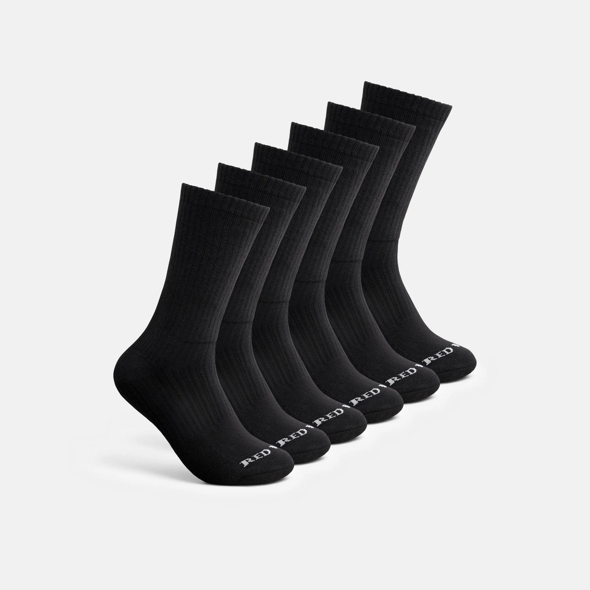 Unisex Cotton Blend Crew Sock in Black 97269 | Red Wing Shoes Apparel