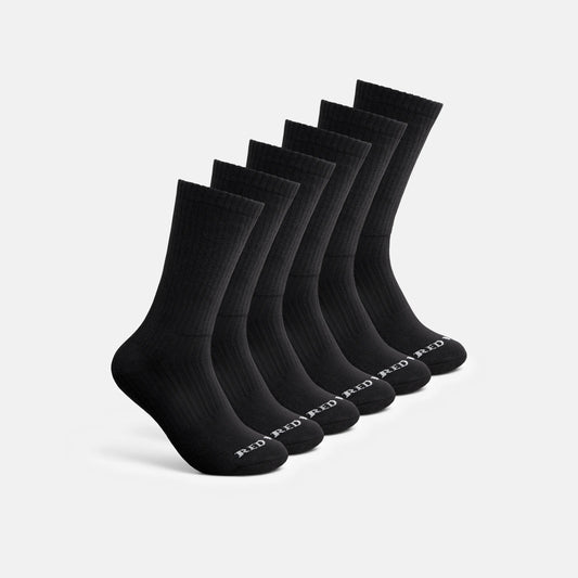 Unisex Cotton Blend Crew Sock in Black 97269 | Red Wing Shoes Apparel