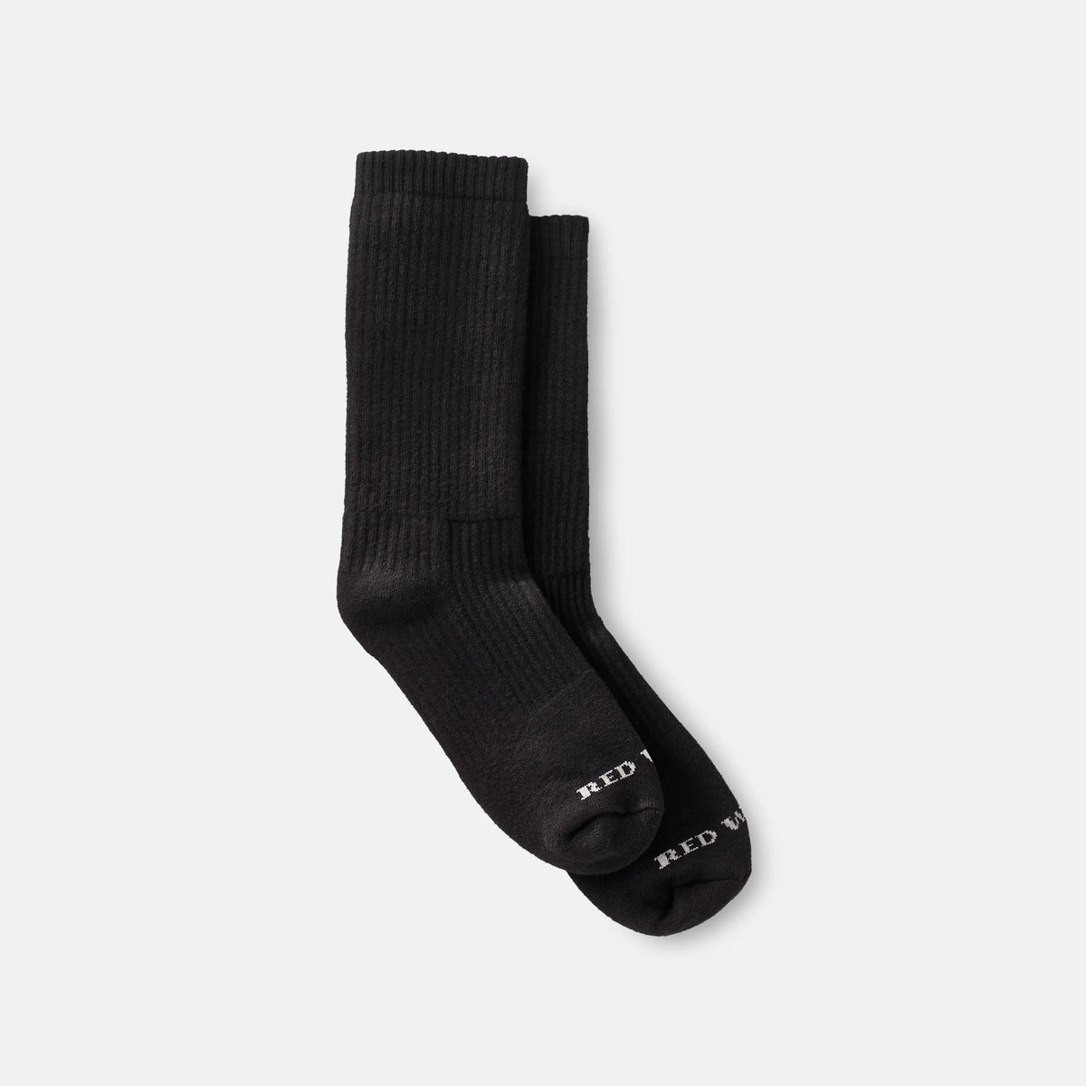 Unisex Cushion Crew Socks in Black Cotton Blend 97647 | Red Wing Heritage | Red Wing Shoes Apparel