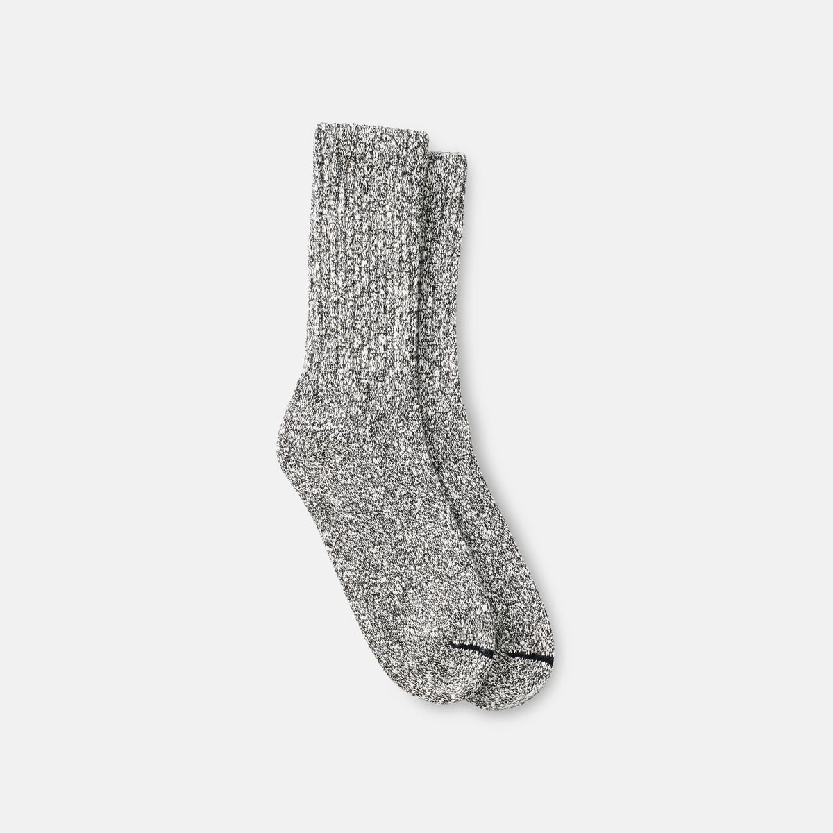 Unisex Cotton Blend Ragg Crew Socks in Black/White Cotton Blend 97644 | Red Wing Heritage | Red Wing Shoes Apparel
