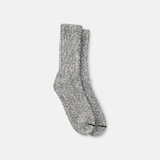 Unisex Cotton Blend Ragg Crew Socks in Black/White Cotton Blend 97644 | Red Wing Heritage | Red Wing Shoes Apparel