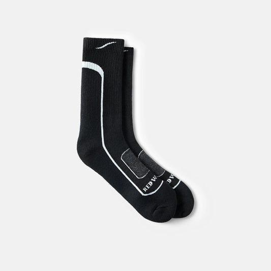Merino Wool Blend 3/4 Crew sock in Black & Gray 97300 | Red Wing Shoes Apparel