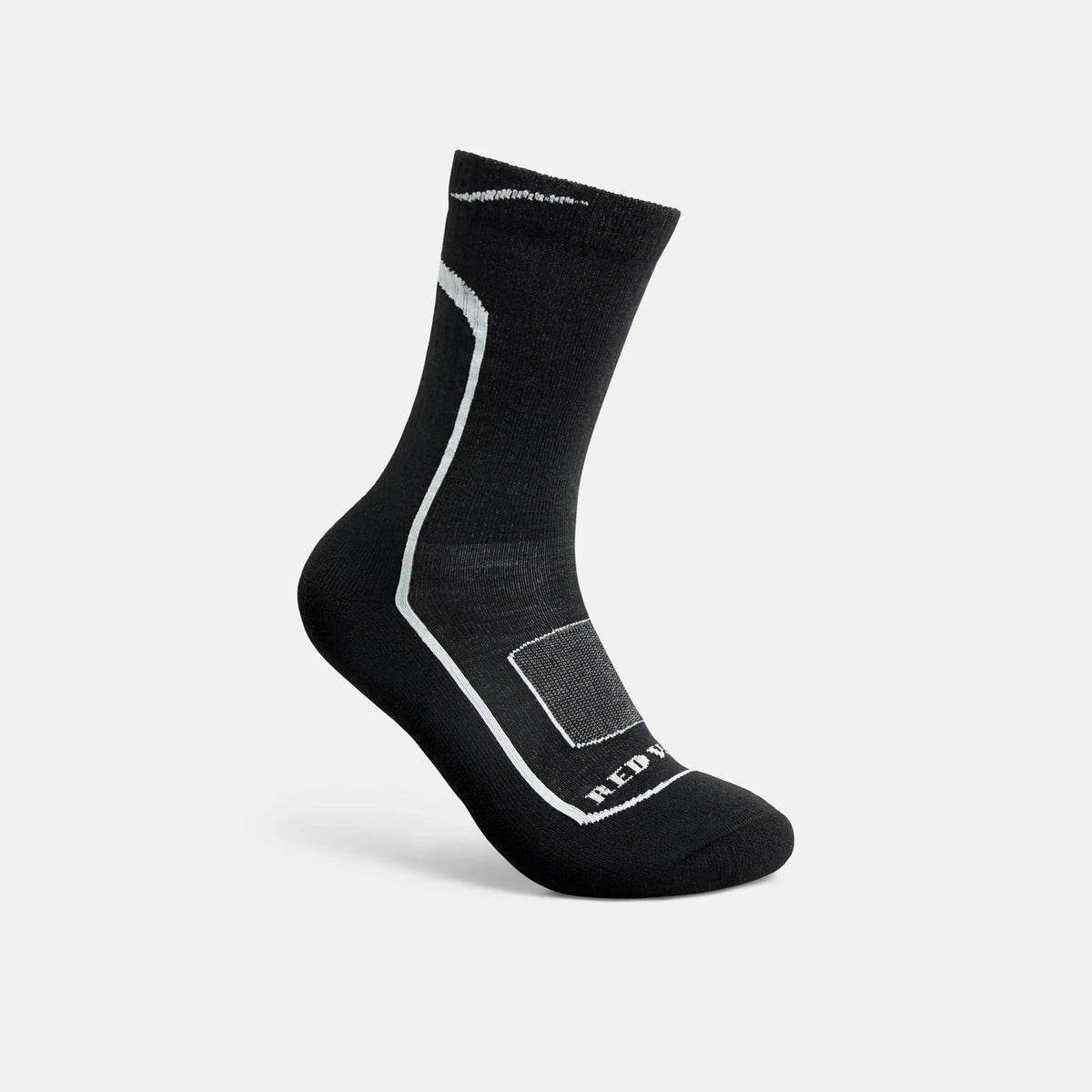 Merino Wool Blend 3/4 Crew sock in Black & Gray 97300 | Red Wing Shoes Apparel