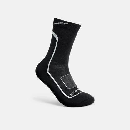 Merino Wool Blend 3/4 Crew sock in Black & Gray 97300 | Red Wing Shoes Apparel
