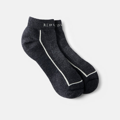 Unisex Steel-Toe Merino Wool Blend Quarter Crew Sock in Black 97393 | Red Wing Shoes Apparel