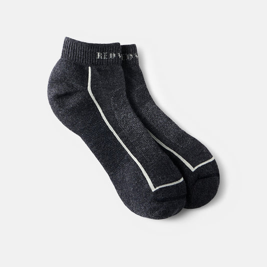 Unisex Steel-Toe Merino Wool Blend Quarter Crew Sock in Black 97393 | Red Wing Shoes Apparel
