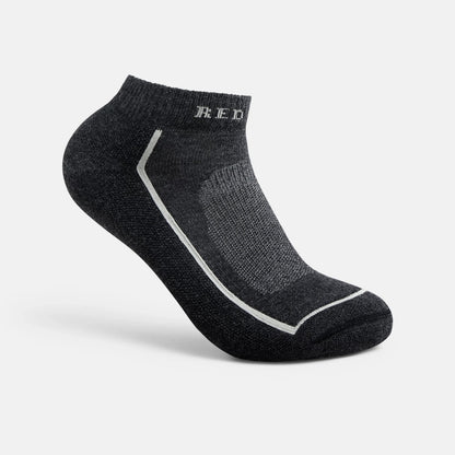 Unisex Steel-Toe Merino Wool Blend Quarter Crew Sock in Black 97393 | Red Wing Shoes Apparel
