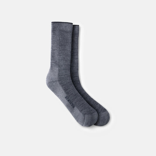 Unisex Merino Wool Blend Crew Sock in Charcoal | Red Wing Shoes Apparel