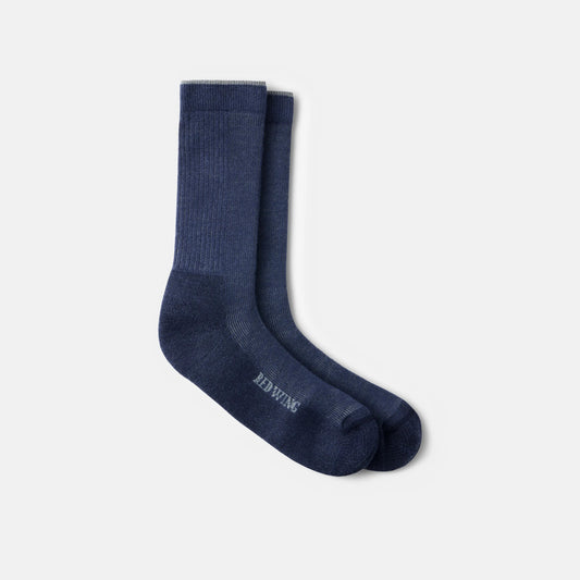 Unisex Merino Wool Blend Crew Sock in Navy | Red Wing Shoes Apparel