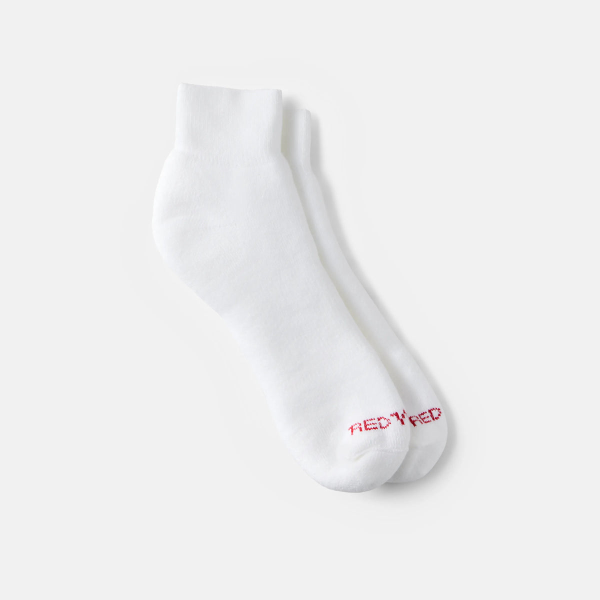 Unisex Acrylic Blend Quarter Crew Sock in White 97316 | Red Wing Shoes Apparel