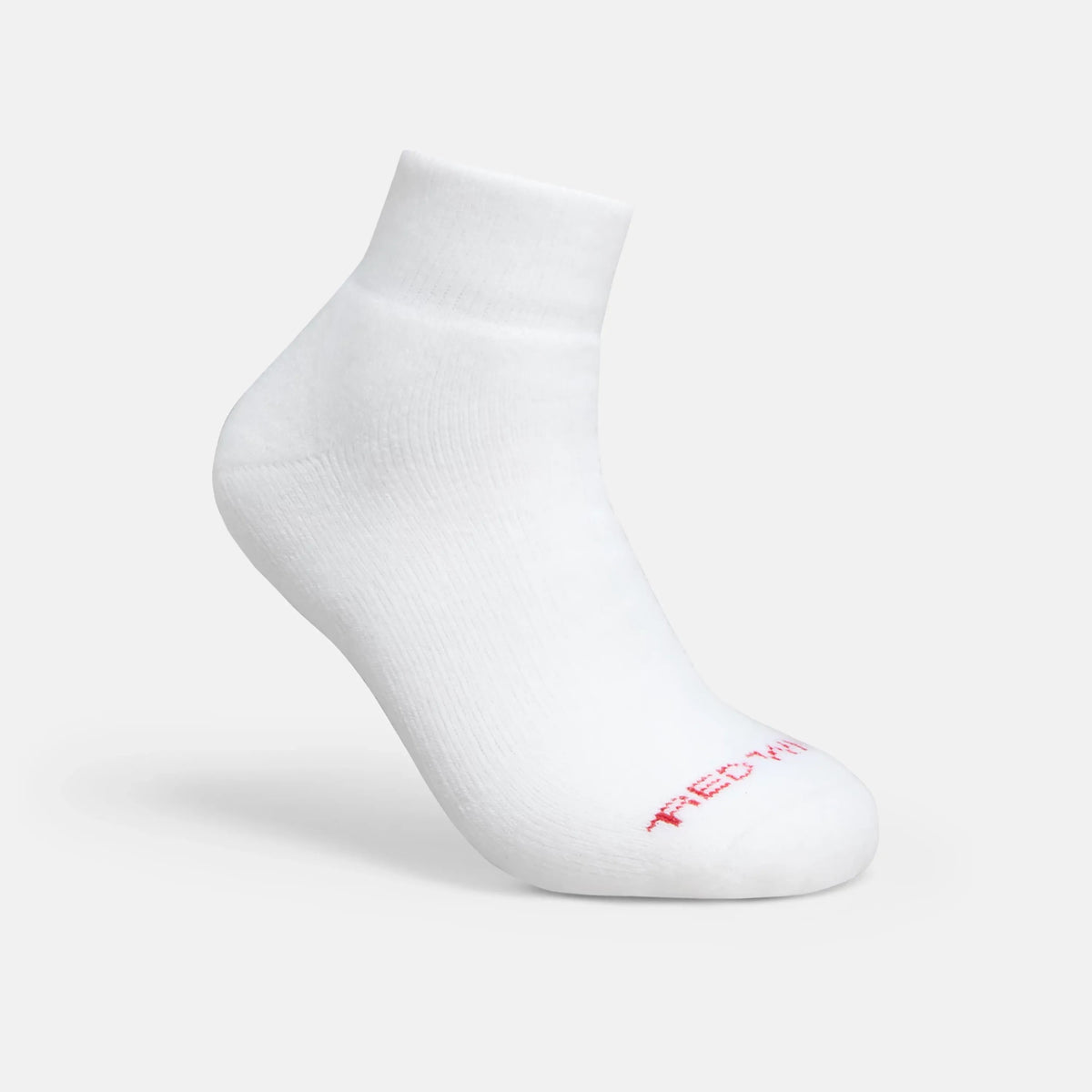 Unisex Acrylic Blend Quarter Crew Sock in White 97316 | Red Wing Shoes Apparel