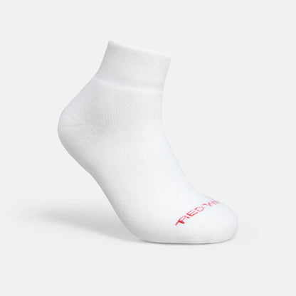 Unisex Acrylic Blend Quarter Crew Sock in White 97316 | Red Wing Shoes Apparel