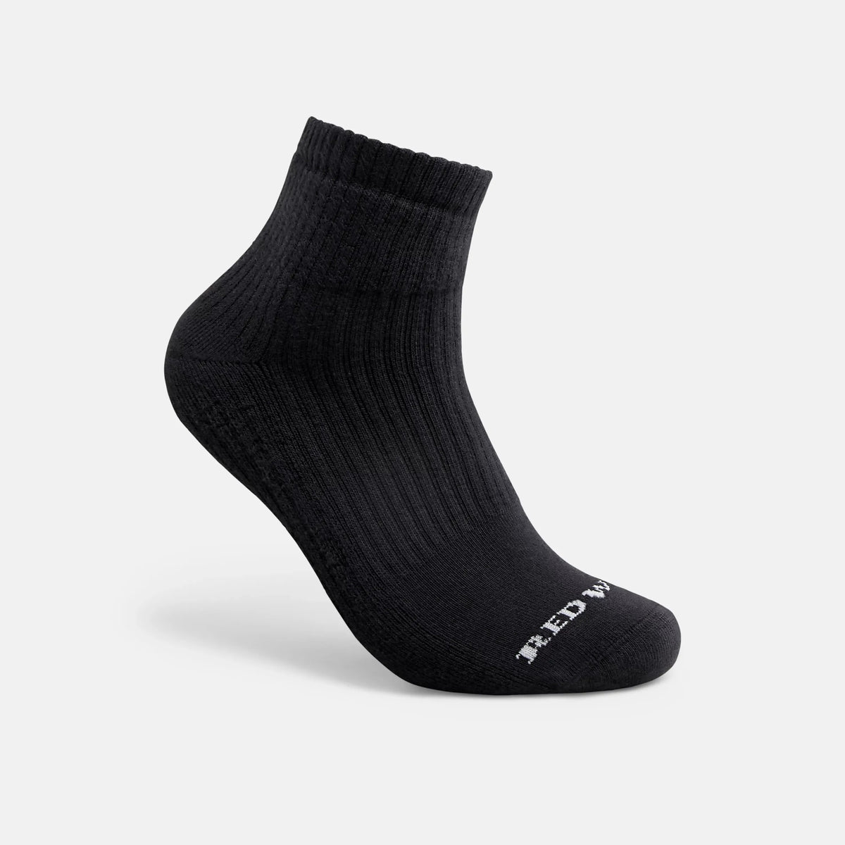 Unisex Cotton Blend Quarter Crew Sock in Black 97264 | Red Wing Shoes Apparel