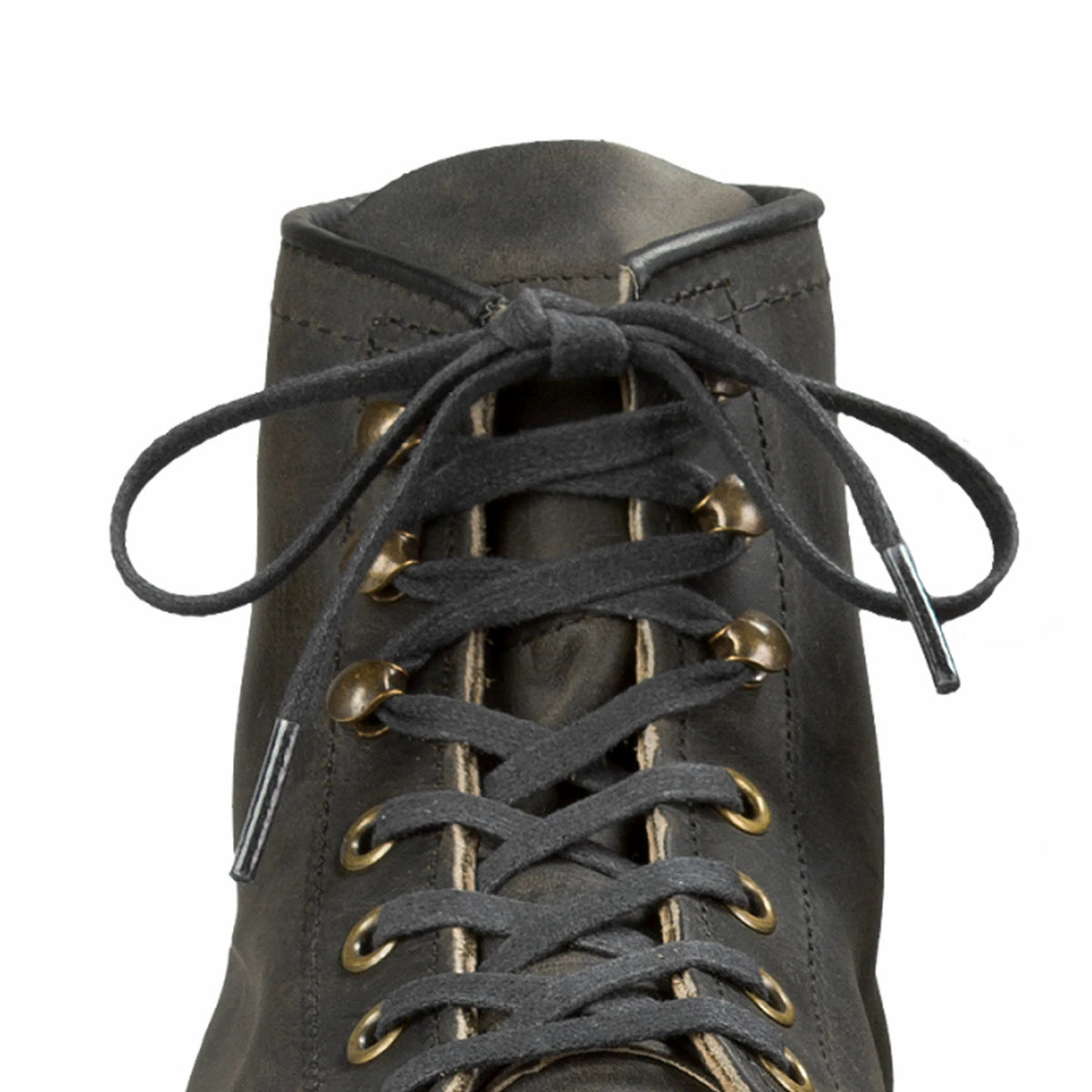 60-Inch Black Flat Waxed Boot Laces 93007 | Red Wing Shoes Apparel