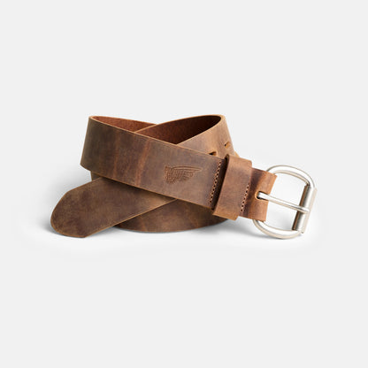 Red Wing Leather Belt with Roller Bar in Brown 96546 | Red Wing Shoes Apparel