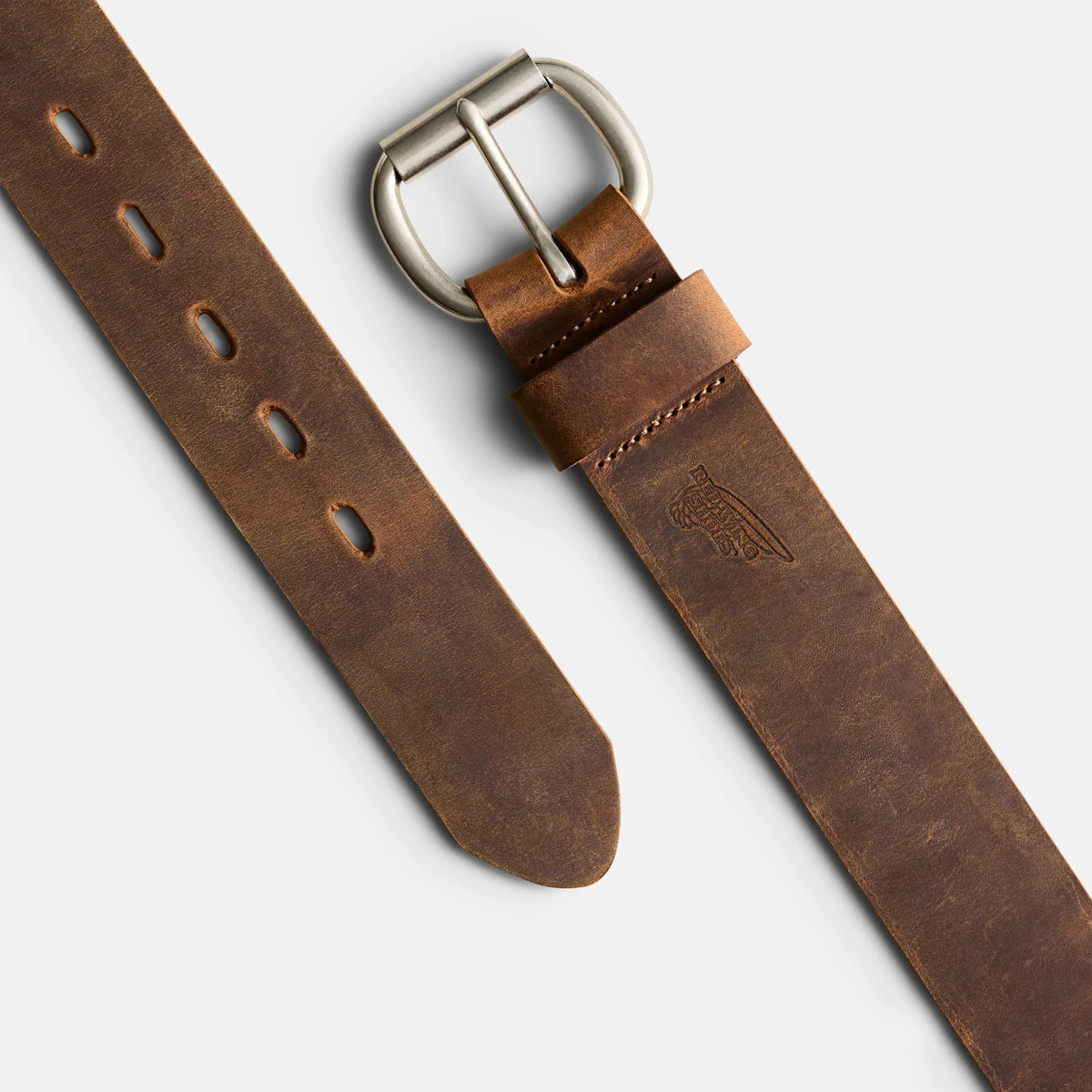Red Wing Leather Belt with Roller Bar in Brown 96546 | Red Wing Shoes Apparel