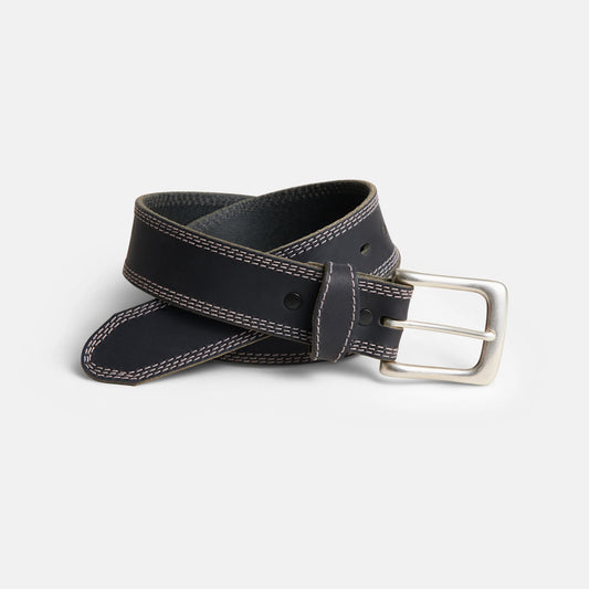 Red Wing Triple Stitch Leather Belt in Black 96549 | Red Wing Shoes Apparel