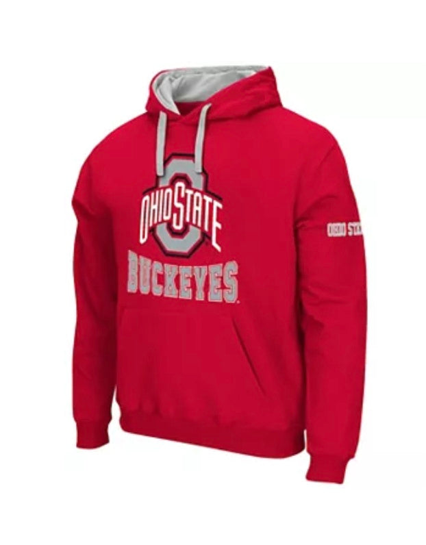 Colosseum Ohio State Buckeyes RED Pullover Fleece NCAA Hoodie