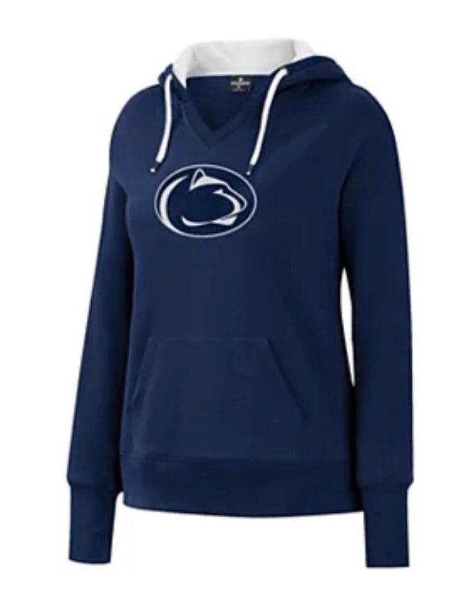 Colosseum LADIES Penn State Nittany Lions Navy Pullover Fleece NCAA Ho