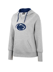 Colosseum LADIES Penn State Nittany Lions Gray Pullover Fleece NCAA Ho