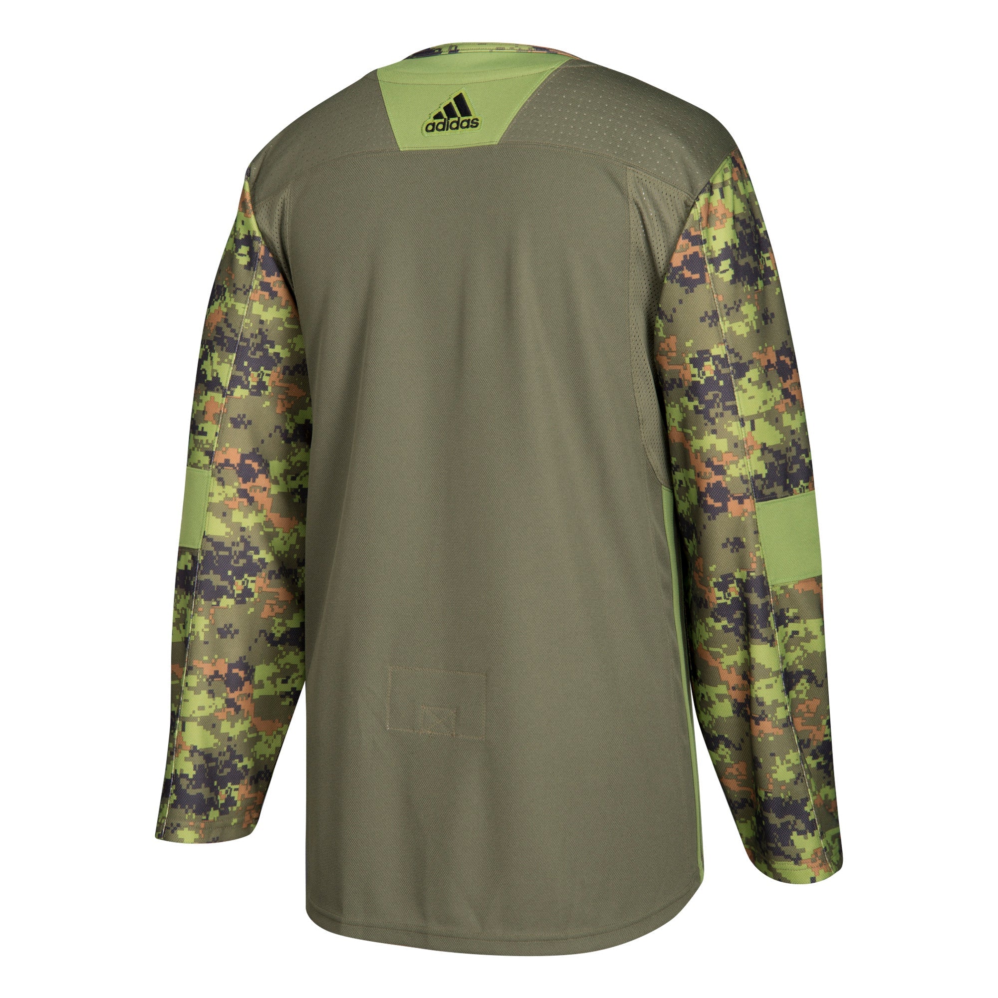 Vancouver Canucks Military Moss Camo 258J Adidas NHL Pro Jersey