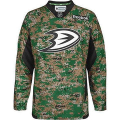 Military CAMO Anaheim Ducks Reebok Premier Jersey