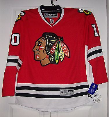 SHARP Chicago Blackhawks Reebok Premier 7185 HOME Red Jersey