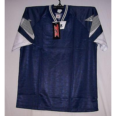 Navy & White Interroma Soccer jersey jerseys Youth - Adult