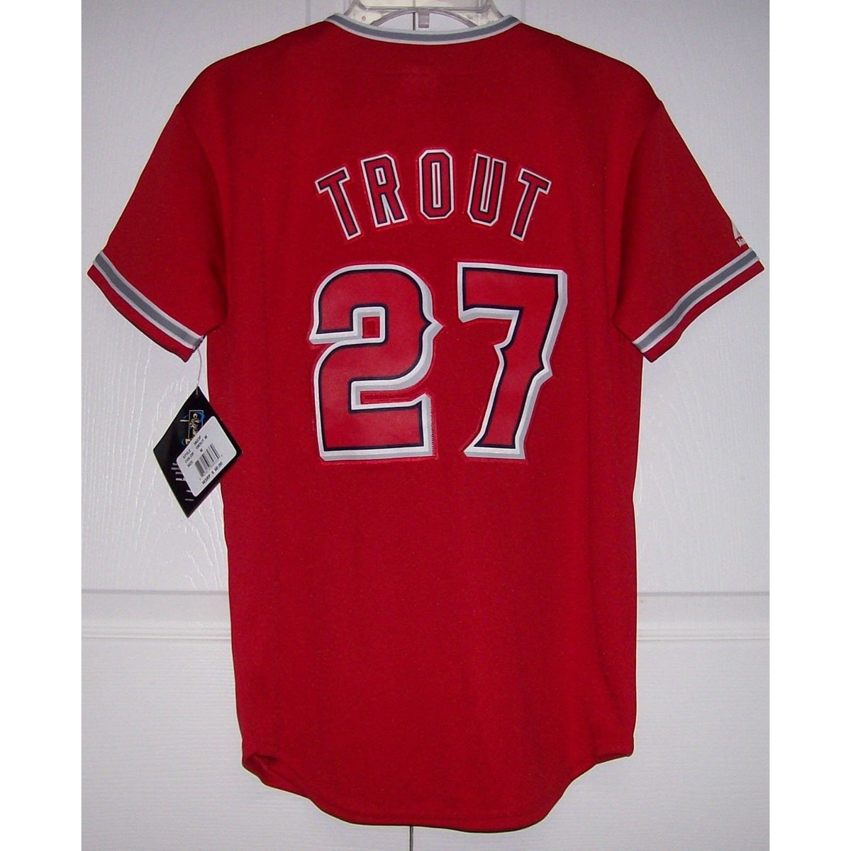 TROUT Los Angeles Angels Infant Majestic MLB Baseball jersey RED Alter